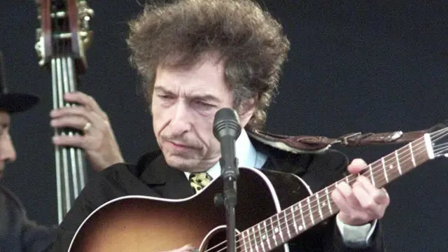 Bob Dylan, en un recital celebrado en 2002.