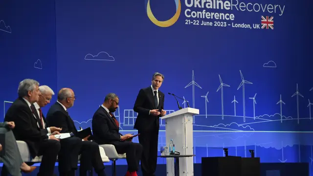 Londres acoge la Conferencia para la Recuperación de Ucrania. BRITAIN UKRAINE