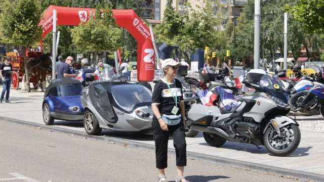 Las motos del FIM Rally, en Zaragoza