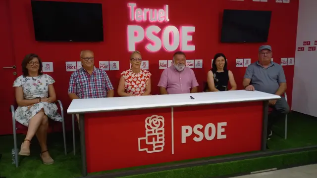 Los candidatos del PSOE al Congreso y el Senado por la provincia de Teruel.
