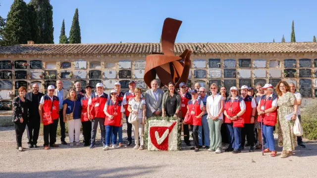 Acto de homenaje a los voluntarios fallecidos el último año en Zaragoza.