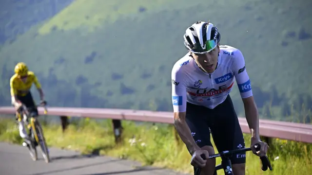 El esloveno Tadej Pogacar en la etapa del pasado domingo en el Tour de Francia.
