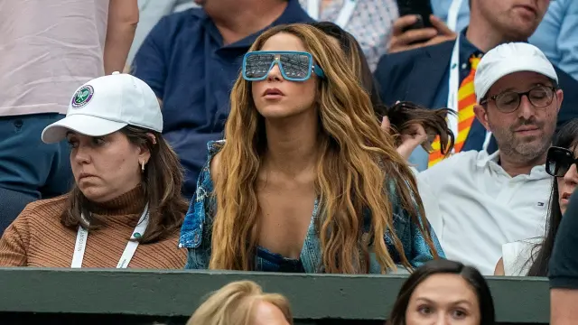 Shakira durante la final de Wimbledon