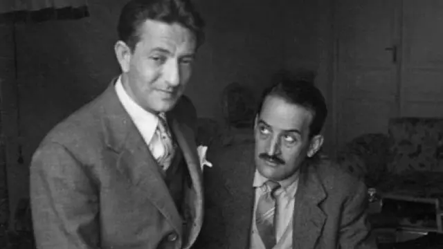 Dionisio Ridruejo y Juan Ramón Masoliver en los años 40 cuando compartían la política cultural del franquismo y eran auténticos agentes culturales.