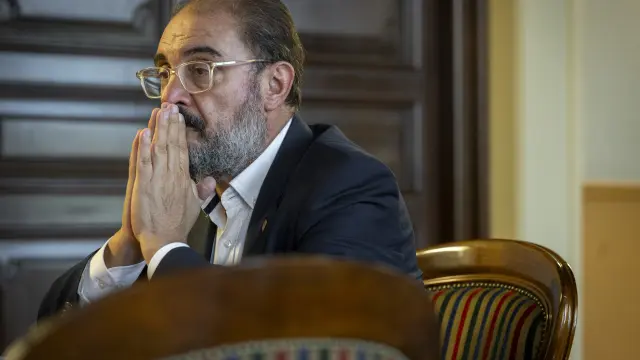 Entrevista a Javier Lambán, presidente del Gobierno de Aragón / 28-07-2023 / Foto: José Miguel Marco[[[FOTOGRAFOS]]]