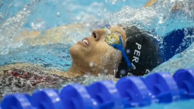 La nadadora aragonesa Teresa Perales.
