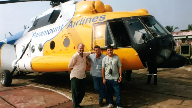 Ramón Lobo: helipuerto de Freetown (Sierra Leona), 23 de mayo de 2000