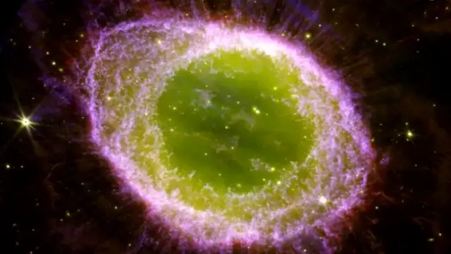 La Nebulosa del Anillo vista con el James Webb