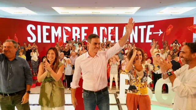 Mitin de Sánchez en Málaga para abrir el curso político.