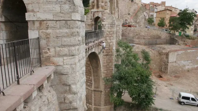 Arcos del Acueducto medieval de la ciudad de Teruel