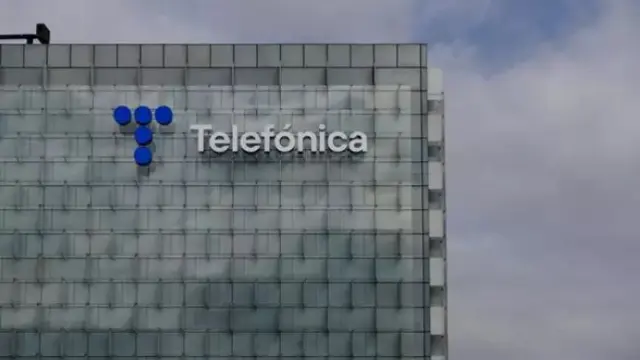Exterior de la sede de Telefónica en Madrid.