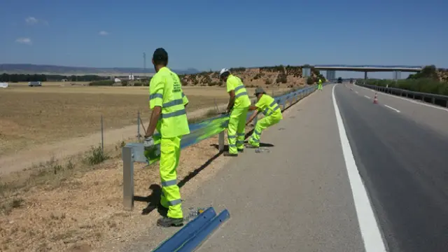 Trabajos de conservación de carreteras