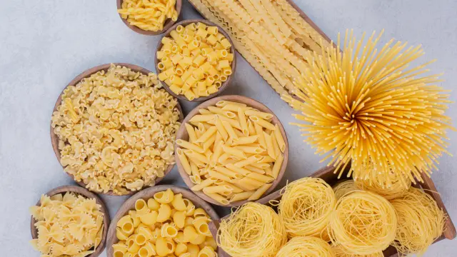 ‘Lumaconi’, ‘tagliatelle’, ‘paccheri’, ‘caserecce’ y otros tipos de pasta que se pueden encontrar en el mercado y en los restaurantes italianos