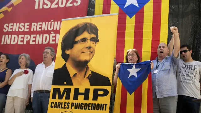 Acto de los independentistas catalanes en Barcelona el pasado 11 de septiembre.