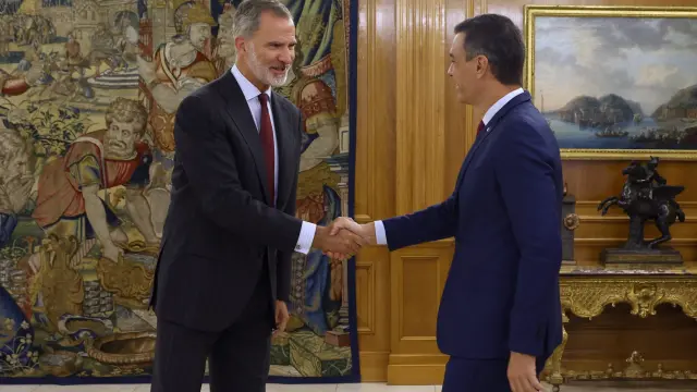 El Rey ha recibido este martes en la Zarzuela a Pedro Sánchez