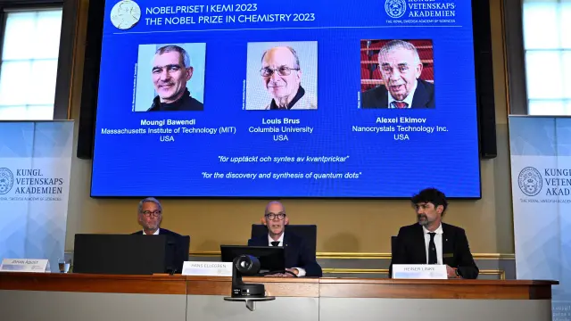 Moungi Bawendi, Louis Brus y Alexei Ekimov, ganadores del Nobel de Química