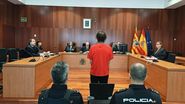 El acusado, Ángel Escudero, durante el juicio celebrado este miércoles en la Audiencia.