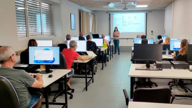 Uno de los cursos impartidos en el Centro de Formación Pomarón.