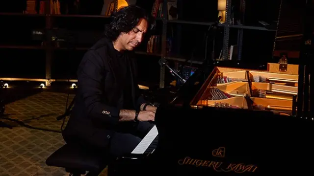 Diego Amador, al piano.