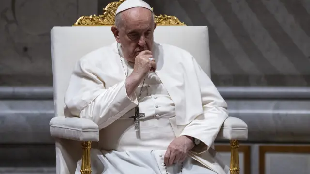 El papa Francisco durante, este domingo.