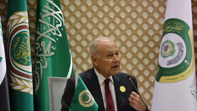 El secretario general de la Liga Árabe, Ahmed Abul Gheit.. (Foto de ARCHIVO)..20/05/2023[[[EP]]]