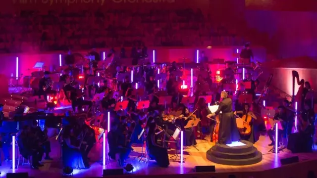 La Film Symphony Orchestra, este viernes, en la sala Mozart.