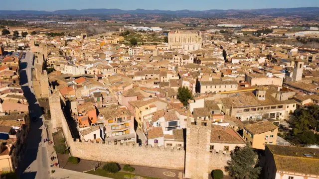 Vista del centro histórico de Montblanch, en Tarragona