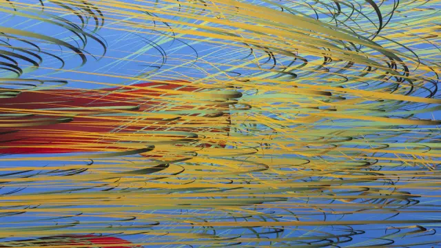 Explosión de luz, color, ritmos en el espacio y felicidad en una pieza de José Manuel Broto.