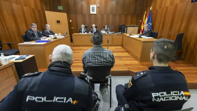 El acusado, Jesús Rodríguez, durante el juicio celebrado este lunes.