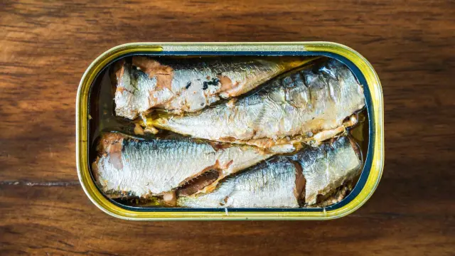 Lata de sardinas con omega-3.