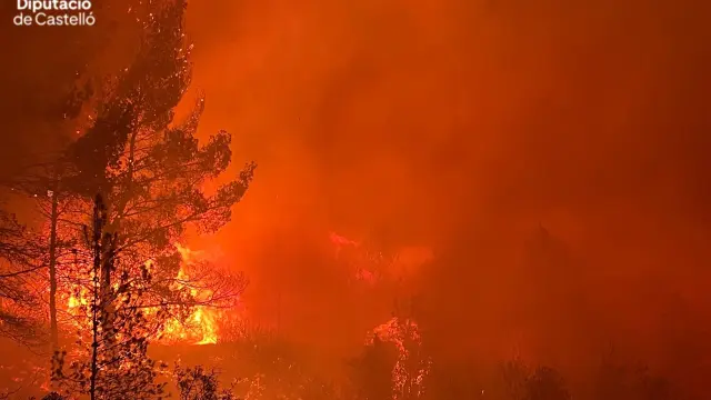Incendio forestal en Les Useres (Castellón)..CONSORCIO BOMBEROS CASTELLÓN..14/12/2023 [[[EP]]]