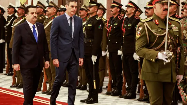 Sánchez con el Primer Ministro iraquí
