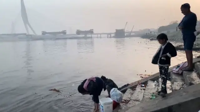 El Yamuna, el principal rio de Nueva Delhi, contaminado