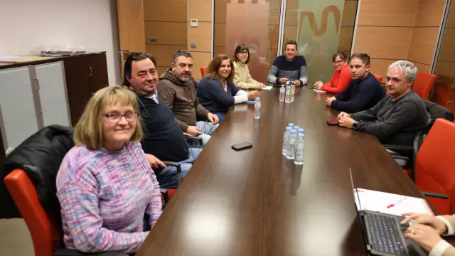 Reunión de alcaldesa afectados en la Comarca del Maestrazgo.