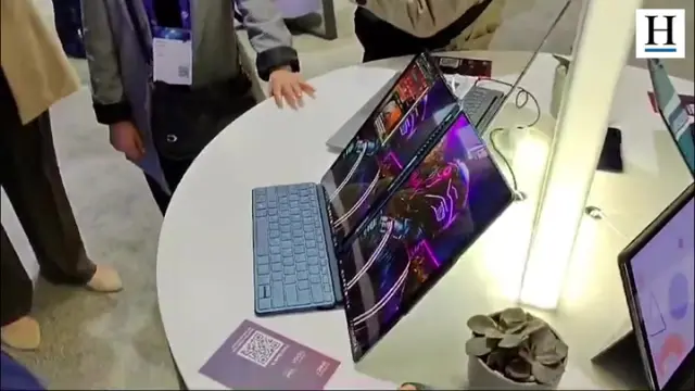 Este innovador portátil incluye dos pantallas OLED de 13.3 pulgadas, un teclado Bluetooth desmontable y un lápiz óptico, ofreciendo múltiples modos de uso para una máxima versatilidad.