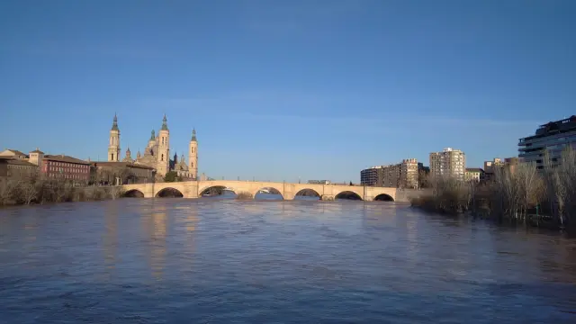 Crecida del Ebro en Zaragoza