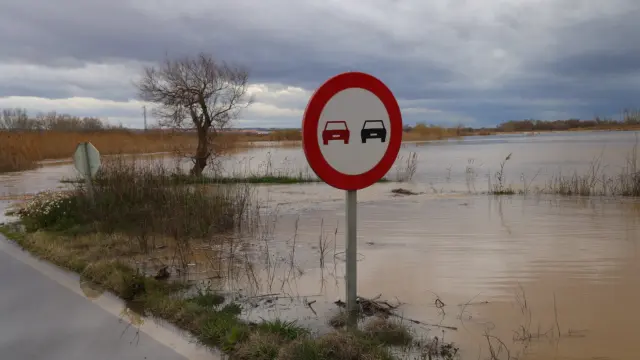 Situación de la riada del Ebro a su paso por la Ribera Baja.