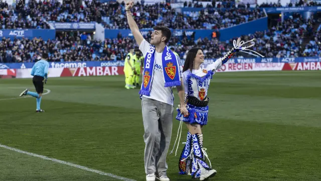 Partido Real Zaragoza-Amorebieta, de la jornada 29 de Segunda División, en La Romareda