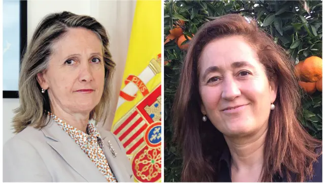 Aurora Mejía, nueva embajadora de Austria, y Dolores Ríos, nueva embajadora de Senegal.