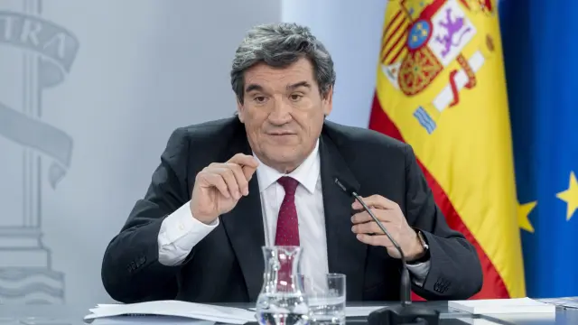 El ministro de Transformación Digital y Función Pública, José Luis Escrivá, durante una rueda de prensa posterior a la reunión del Consejo de Ministros.