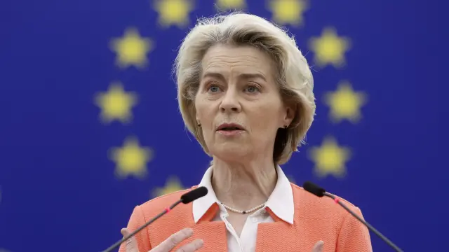 Ursula von der Leyen defiende la adhesión de Bosnia y Herzegovina en una intervención ante el Parlamento Europeo en Estrasburgom