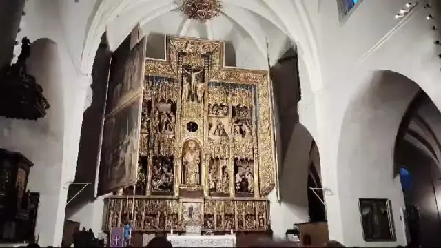 Las puertas del altar mayor de la iglesia de San Pablo de Zaragoza se cerraron el pasado 10 de marzo, durante el concierto de Cuaresma con el órgano como protagonista.