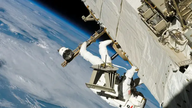 Imagen de recurso de un astronauta en una misión en el espacio