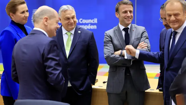 Los líderes de la Unión Europea antes de iniciar la cumbre europea