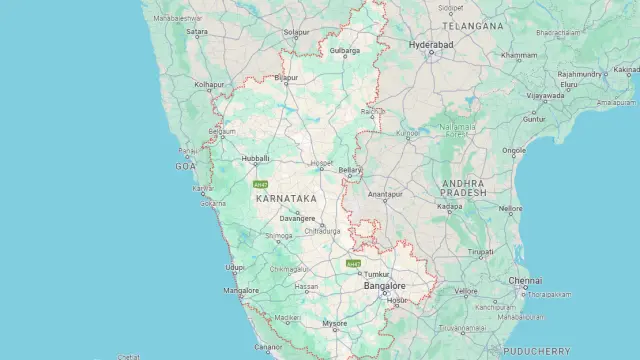 Estado de Karnataka en la India, donde ha sucedido