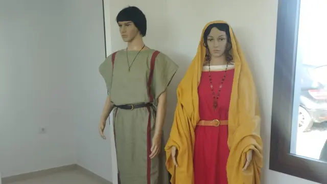 Uno de los apartados de la exposición está dedicado a la indumentaria de la última época del Imperio Romano.