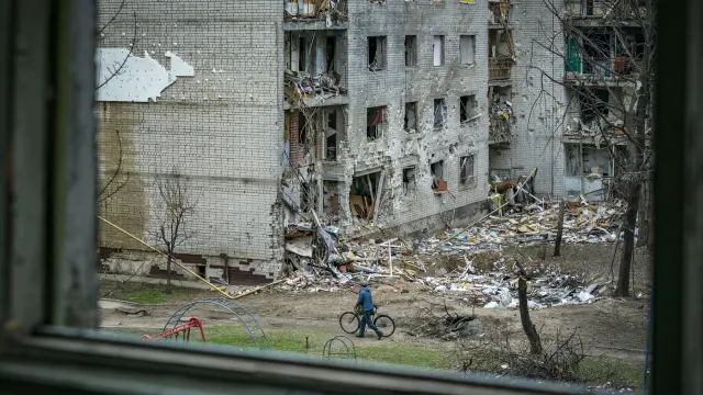 Edificio dañado por un ataque del Ejército de Rusia contra la ciudad de Chernígov, en el norte de Ucrania (archivo).. (Foto de ARCHIVO)..11/04/2022 [[[EP]]]