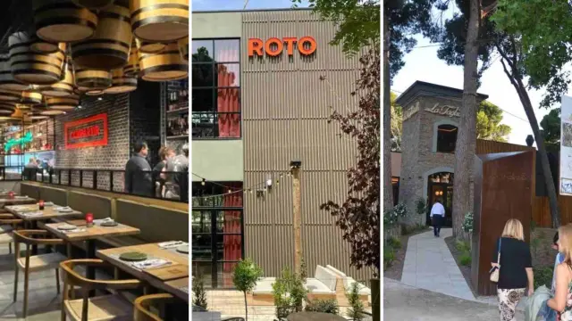 Imagen de los tres restaurantes abiertos en el Parque Grande José Antonio Labordeta