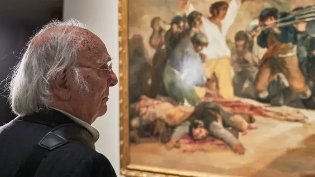 Saura, ante la obra de Goya