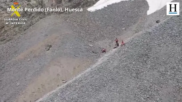 Un senderista de 68 años de Amposta con una posible angina de pecho en la zona de Bujaruelo (Torla) y un montañero de 25 años y vecino de Vizcaya con una posible fractura de tobillo en Monte Perdido (Fanlo)